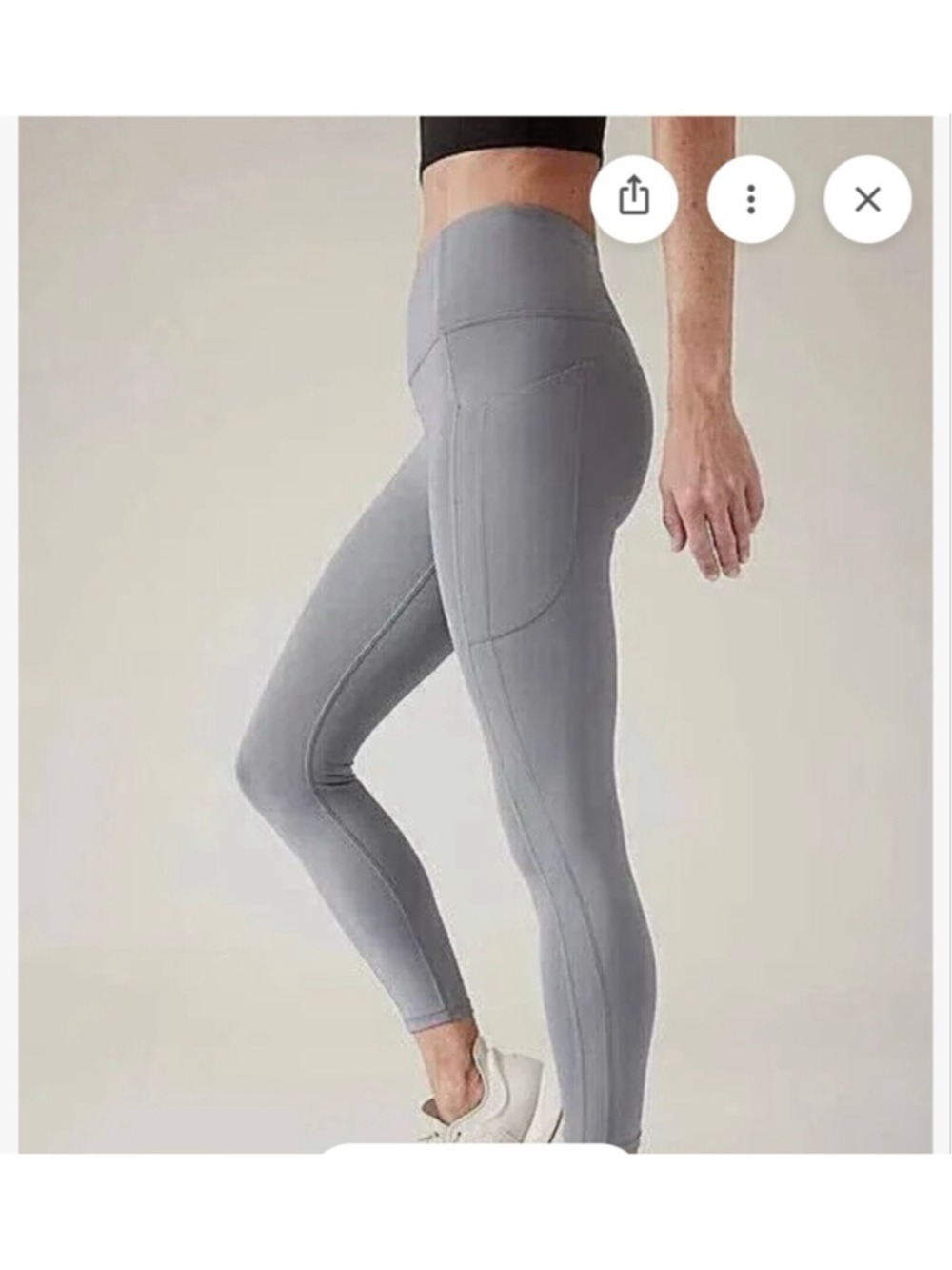 Women's Athleta Ultimate Stash High Rise 7/8 Legging S Coastline Blue - Picture 2 of 11